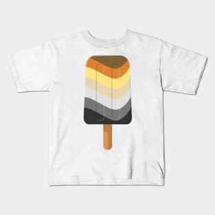 Cute Gay Bear Pride Flag Popsicle Kids T-Shirt